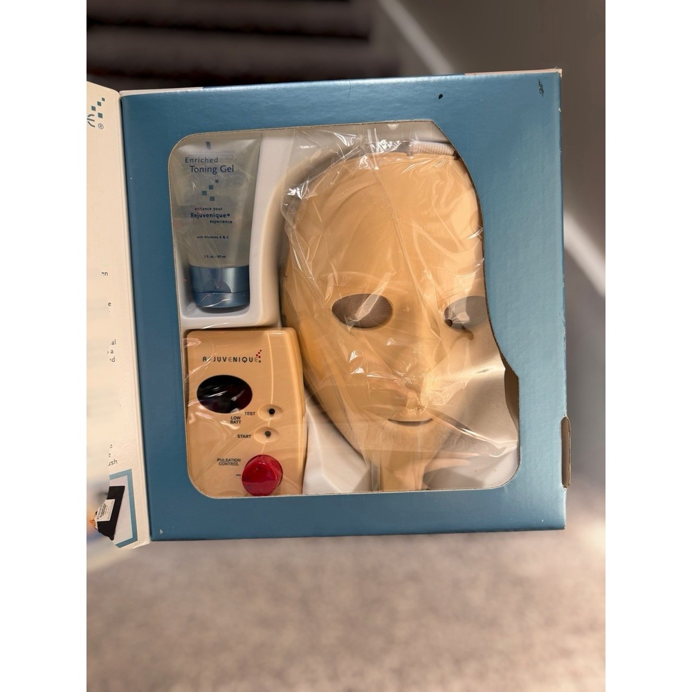 NEW Vintage 1999 Rejuvenique Facial Toning System Complete Kit Linda Evans NOS - Picture 2 of 12